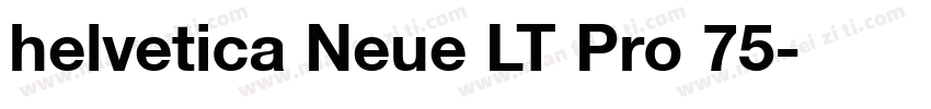 helvetica Neue LT Pro 75字体转换